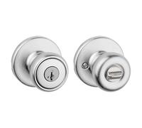 Kwikset 94002-870 Tylo Bouton de porte, chrome satiné, entrée avec clé intelligente