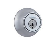 Kwikset 96600-576 Pêne dormant monocylindre 660 avec clé de sécurité SmartKey, 1 pièce (lot de 1)