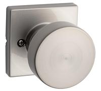 Kwikset 97300-933 Pismo Bedroom/Bathroom Door Knob, Round, Satin Nickel