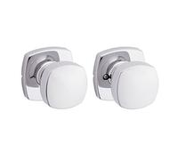 Kwikset Arroyo 97200-921 Poignée Meuble, Bouton de placard avec rose douce moderne en chrome poli