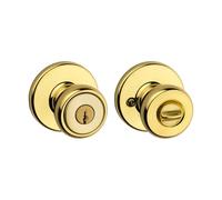 Kwikset Bouton de porte en laiton poli 94002-942
