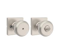Kwikset Maven Bouton de porte d'intimit intrieur avec serrure Poigne de porte carre pour salle de bain et chambre coucher Poigne de porte