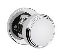 Kwikset Maven Bouton de porte factice, poigne simple face pour placards, portes doubles franaises et garde-manger, chrome poli, intrieur rond