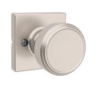 Kwikset Maven Bouton de porte factice, poigne simple face pour placards, portes doubles franaises et garde-manger, nickel satin, intrieur car