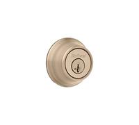 Kwikset Pêne dormant monocylindre 660 avec SmartKey® en laiton antique