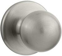 Kwikset Polo Interior Passage Door Knob, Handle For Closet and Hallway Doors, Non-Locking Doorknob in Satin Nickel, with Microban Protection