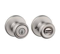 Kwikset Tylo Entry Knob in Satin Chrome