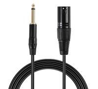 kwinfei Câble XLR Jack 1M, Câble Jack 6.35 Stéréo TRS, Câble Jack Jack pour Microphone, Haut-parleur, Mixeur, Câble Guitare Electrique, Adaptateur Jack 6.35 3.5, Rallonge Jack Flexible et Résistant