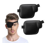 KWJEIULSOQ Lot de 2 cache-yeux simples - Confortables - Réglables - Pour adultes et enfants - Œil gauche et droit - Phase de récupération après une opération