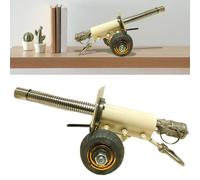 KWJNH Canon d'artillerie pétard, mini canon en acier inoxydable, ornements de collection de modèle militaire, modèle de canon en acier inoxydable, lanceur de pétard, décoration de bureau et objets de