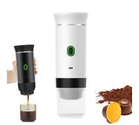 KWJNH Machine à expresso portable, auto-chauffante 4 à 6 minutes, cafetière portable 3 en 1, fois petite charge, capsules, 50 pour un Larg