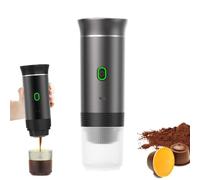 KWJNH Machine à expresso portable, auto-chauffante, 4 à 6 minutes, machine à café portable 3 en 1, charge Larg Times, 50 capsules, pour une petite