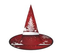 Kwjsdfea Chapeau de sorcière polyvalent imprimé Happy New Year pour femmes, hommes, adultes, décoration de fête d'Halloween amusante et élégante 1 pièce