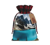 Kwjsdfea Sacs de Noël Rocky Mountain avec cordon de serrage pour cadeaux de vacances, fête, petite taille