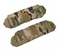 KWJTOY 1 Paire de Coussinets Tactiques pour Gilet,bandoulière, Accessoires de Sac à Dos,Coussinets de Protection pour randonnée,Coussin Confortable en Maille de Protection, Marron