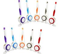 KWJTOY Lot de 10 stylos à Bille de Bureau avec chaîne élastique et comptoir,Stylo Bureau,Stylo d'écriture Lisse,Stylo aimanté,stylos de réception