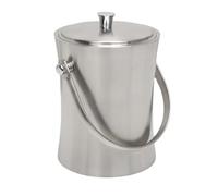 KWMAEEUID Seau à Glace, Seau à Glace Seau à Champagne Seau à vin Seau à Glace en Acier Inoxydable avec Couvercle barrière d'eau et Pince à Glace Seau Refroidisseur Baril pour Bar Seau refr