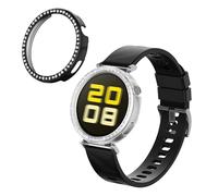 kwmobile 2X Coque Cadre Compatible avec Huawei Watch GT5 41mm / Watch GT4 41mm Coque Cadre Montre - Étui pour Cadre Montre connectée Fitness Tracker - Transparent-Noir