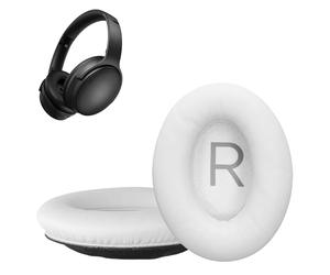kwmobile 2X Coussinet Compatible avec Bose QuietComfort 45 / QC45 / SC Coussinet - Coussinets en Mousse pour Casque Audio - Blanc