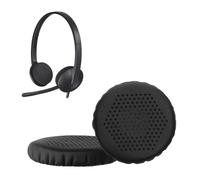 kwmobile 2X Coussinet Compatible avec Logitech H330 H340 H390 H110 H111 H600 609 Coussinet - Coussinets en Mousse pour Casque Audio - Noir