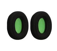 kwmobile 2X Coussinet de Rechange Compatible avec PDP LVL30 - Coussinets en Maille pour Casque Audio - Noir-Vert