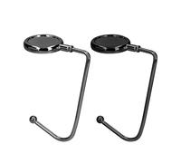 kwmobile 2X Crochet de Sac à Main - Accroche Sac Pliable - Porte-Sac pour Table ou Bureau - Suspension Sac à Main et Petits Objets - Ardoise foncée-Noir