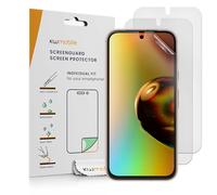 kwmobile 3X Film Protection Compatible avec Google Pixel 8a - 3X Film de Protection d'Écran Mat pour Téléphone en Plastique