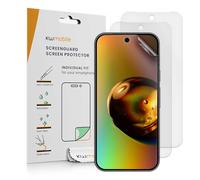 kwmobile 3X Film Protection Compatible avec Google Pixel 9-3X Film de Protection d'Écran Mat pour Téléphone en Plastique