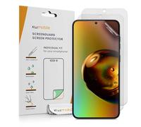 kwmobile 3X Film Protection Compatible avec Samsung Galaxy S25 Edge - 3X Film de Protection d'Écran Mat pour Téléphone en Plastique