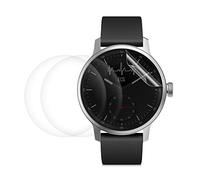 kwmobile 3X Protection écran Compatible avec Withings Scanwatch 42mm - Set de Film Plastique Transparent pour Fitness Tracker