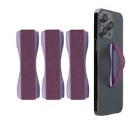 kwmobile 3X Support Doigt Smartphone - Accessoire Doigt pour téléphone Portable - Sangle poignée Dos Smartphone - Bordeaux métallique-Bordeaux foncé-Bordeaux foncé