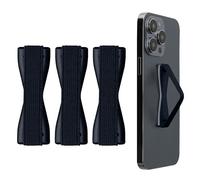 kwmobile 3X Support Doigt Smartphone - Accessoire Doigt pour téléphone Portable - Sangle poignée Dos Smartphone - Metallic Zodiac Blue