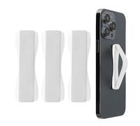 kwmobile 3X Support Doigt Smartphone - Accessoire Doigt pour téléphone Portable - Sangle poignée Dos Smartphone - Blanc