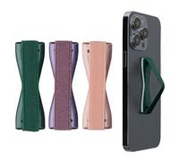 kwmobile 3X Support Doigt Smartphone - Accessoire Doigt pour téléphone Portable - Sangle poignée Dos Smartphone - pétrole métallique-Bordeaux métallique-Or Rose métallique