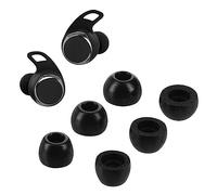 kwmobile 6X Embout Compatible avec JBL Reflect Flow Pro - Embouts de Rechange en Mousse pour Écouteurs - 3 Tailles S M L - Noir