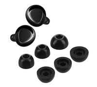 kwmobile 6X Embout Compatible avec Samsung Galaxy Buds + - Embouts de Rechange en Mousse pour Écouteurs - 3 Tailles S M L - Noir