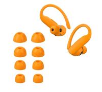 kwmobile 8X Embout Compatible avec Beats Powerbeats Pro 2 - Embouts de Rechange en Silicone pour Écouteurs Orange