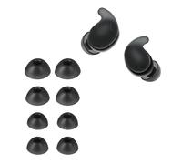 kwmobile 8X Embout Compatible avec Sony LinkBuds Fit WF-LS910N - Embouts de Rechange en Silicone pour Écouteurs Noir