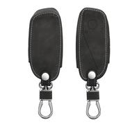 kwmobile Accessoire Clef de Voiture Compatible avec BMW 4-Boutons X7 X1 U11 IX ix1 Série 7 G07 I7 e Voiture - Coque de e Voiture en Nubuck - Gris foncé
