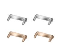 kwmobile Adaptateur de bracelet compatible avec Xiaomi Mi Band 8 / Mi Band 9 adaptateur bracelet - 4x connecteur 14 mm largeur - argenté-or rose