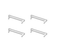 kwmobile Adaptateur de bracelet compatible avec Xiaomi Redmi Watch 4 / Band 8 Pro/Band 9 Pro adaptateur bracelet - 4x connecteur 20 mm largeur - argenté-argenté