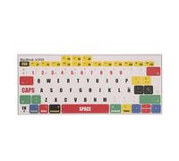 kwmobile Autocollant pour Clavier Compatible avec Apple MacBook Air 13" 2018 2019 2020 A1932 Autocollant - Sticker pour Clavier Espagnol QWERTY en PVA - Multicolore