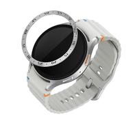 kwmobile Bague de Protection Compatible avec Samsung Galaxy Watch 7 44mm - Anneau pour Montre Connectée - argenté-Noir