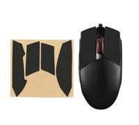 kwmobile Bande Antidérapante Compatible avec ASUS ROG Strix Impact II Bande Antidérapante - Bande en Similicuir pour Souris Gaming - Noir