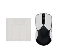 kwmobile Bande Antidérapante Compatible avec Razer Viper Ultimate Bande Antidérapante - Bande en Similicuir pour Souris Gaming - Blanc