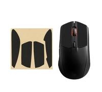 kwmobile Bande Antidérapante Compatible avec SteelSeries Rival 3 Bande Antidérapante - Bande en Similicuir pour Souris Gaming - Noir