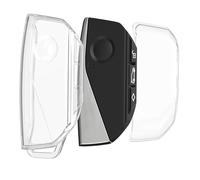 kwmobile Boitier Clé de Voiture Compatible avec BMW 4-Boutons X7 X1 U11 IX ix1 Série 7 G07 I7 Clé de Voiture Coque - Coque de Protection en TPU Souple pour Cle de Voiture - Transparent