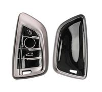 kwmobile Boitier Clef Voiture Compatible avec BMW Smart Key 3-Bouton - Coque en Silicone de Clef de Voiture - Étui de Protection Noir Mat-Noir