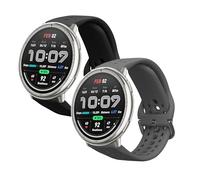 kwmobile Bracelet compatible avec 20mm Amazfit Active 2/2 Square/Active Edge/Bip 3 / GTS 3 4 bracelet - 2x bracelet de rechange en silicone pour fitness tracker