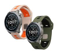 kwmobile Bracelet compatible avec 22mm Amazfit Bip 6 / Bip 5 Unity/Bip 5 / GTS 3 / Balance 2 / Helio Strap bracelet - 2x bracelet de rechange en silicone pour fitness tracker